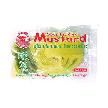 Kjøp Sour Pickled Mustard - Red Dragon, 250g - Fodda.no Asiatisk Nettbutikk - Rask levering i hele Norge