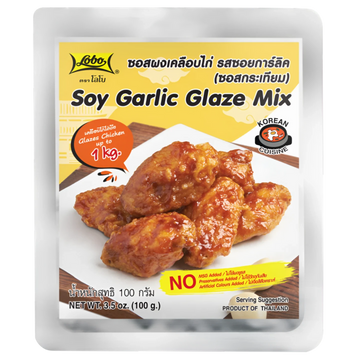 Kjøp Soy Garlic Glaze Mix - Lobo, 100g - Fodda.no Asiatisk Nettbutikk - Rask levering i hele Norge