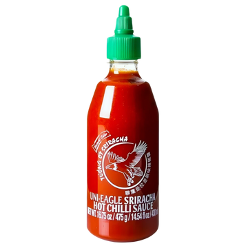 Kjøp Sriracha Hot Chili Sauce - Uni-Eagle, 430ml - Fodda.no Asiatisk Nettbutikk - Rask levering i hele Norge