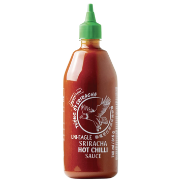 Kjøp Sriracha Hot Chili Sauce - Uni-Eagle, 740g - Fodda.no Asiatisk Nettbutikk - Rask levering i hele Norge