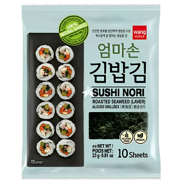 Kjøp Sushi Nori Roasted Seaweed (LAVER) - Wang, 23g - Fodda.no Asiatisk Nettbutikk - Rask levering i hele Norge