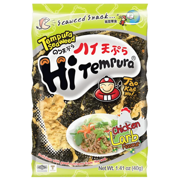 Kjøp Tempura Seaweed Chicken Larb Flavor - Tao Kae Noi, 40g - Fodda.no Asiatisk Nettbutikk - Rask levering i hele Norge