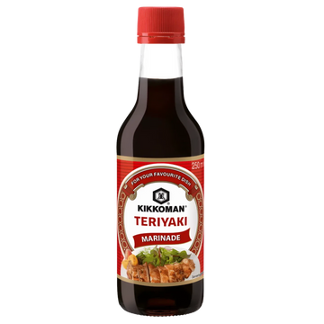 Kjøp Teriyaki Marinade Sauce - KIKKOMAN, 250ml - Fodda.no Asiatisk Nettbutikk - Rask levering i hele Norge