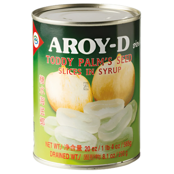 Kjøp Toddy Plam’s Seed Slices In Syrup - Aroy-D, 565g - Fodda.no Asiatisk Nettbutikk - Rask levering i hele Norge