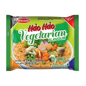 Kjøp Vegetarian Flavour - Hao Hao, 75g - Fodda.no Asiatisk Nettbutikk - Rask levering i hele Norge
