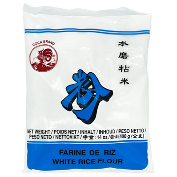 Kjøp White Rice Flour (Rismel) - Cock Brand, 400g - Fodda.no Asiatisk Nettbutikk - Rask levering i hele Norge