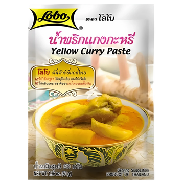 Kjøp Yellow Curry Paste - Lobo, 50g - Fodda.no Asiatisk Nettbutikk - Rask levering i hele Norge