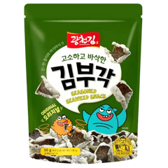 Kjøp Korean Seasoned Seaweed Chips Snack Original - Kwang Cheong Kim, 50g på nett - Fodda.no Asiatiske nettbutikk
