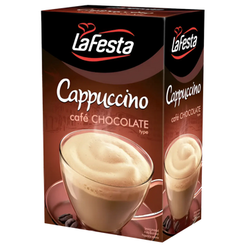 Kjøp LaFesta Cappuccino Café Sjokolade Instant Drikk 10-Poser, 125g på nett - Fodda.no Asiatiske nettbutikk
