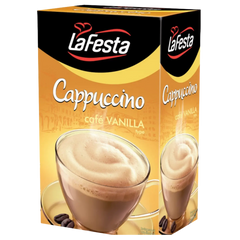 Kjøp LaFesta Cappuccino Café Vanilla Instant Drink 10-Sachets, 125g på nett - Fodda.no Asiatiske nettbutikk
