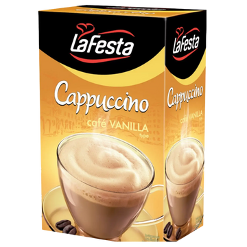 Kjøp LaFesta Cappuccino Café Vanilla Instant Drink 10-Sachets, 125g på nett - Fodda.no Asiatiske nettbutikk