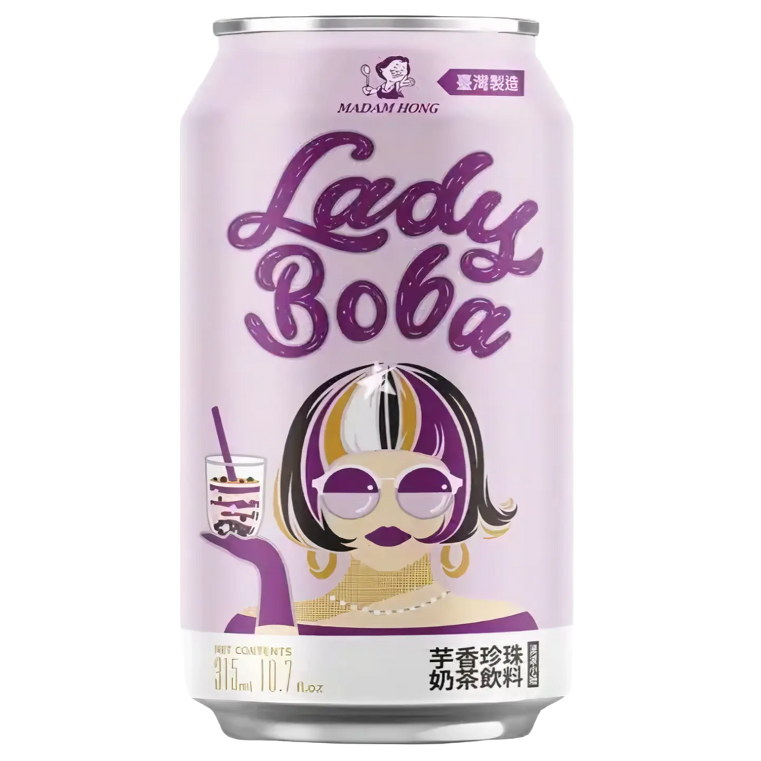 Kjøp Lady Boba Taro Bubble Tea Drikk, 315ml på nett - Fodda.no Asiatiske nettbutikk