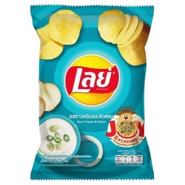 Kjøp Lay's Classic Potato Chips Sour Cream & Onion, 48g på nett - Fodda.no Asiatiske nettbutikk