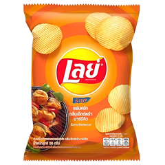 Kjøp Lay’s Rock Potato Chips Extra BBQ Flavor, 6x48g på nett - Fodda.no Asiatiske nettbutikk