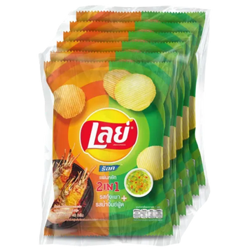 Kjøp Lay’s Rock Potato Chips Grilled Prawn and Seafood Sauce Flavor, 6x48g på nett - Fodda.no Asiatiske nettbutikk