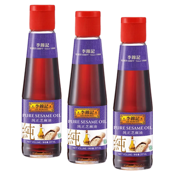 Kjøp Lee Kum Kee 100% Pure Sesame Oil, Kartong 12x207ml på nett - Fodda.no Asiatiske nettbutikk