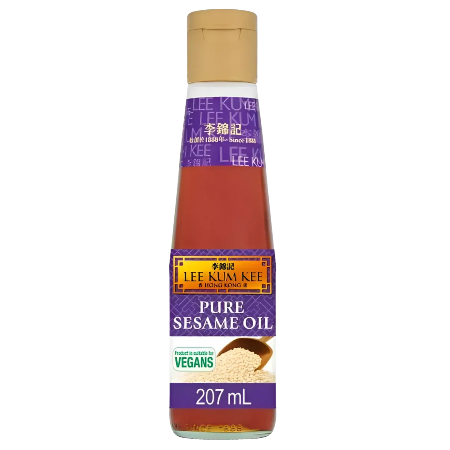 Kjøp Lee Kum Kee 100% Pure Sesame Oil, Kartong 12x207ml på nett - Fodda.no Asiatiske nettbutikk