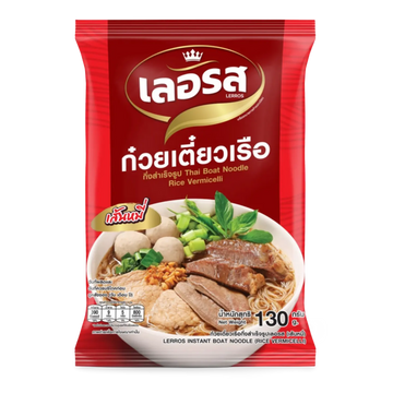 Kjøp Lerros Thai Boat Instant Noodle Rice Vermicelli, 130g på nett - Fodda.no Asiatiske nettbutikk