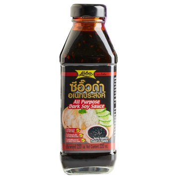 Kjøp Lobo All Purpose Dark Soy Sauce, 220ml på nett - Fodda.no Asiatiske nettbutikk