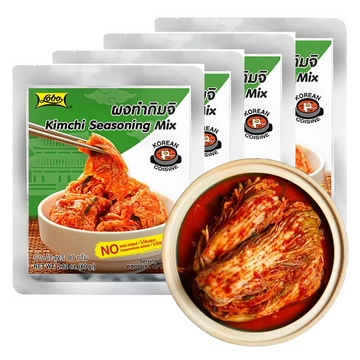 Kjøp Lobo Kimchi Base Seasoning Mix, 4x80g på nett - Fodda.no Asiatiske nettbutikk