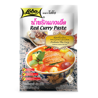 Kjøp Lobo Red Curry Paste, 6x50g på nett - Fodda.no Asiatiske nettbutikk
