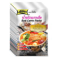 Kjøp Lobo Red Curry Paste, 6x50g på nett - Fodda.no Asiatiske nettbutikk