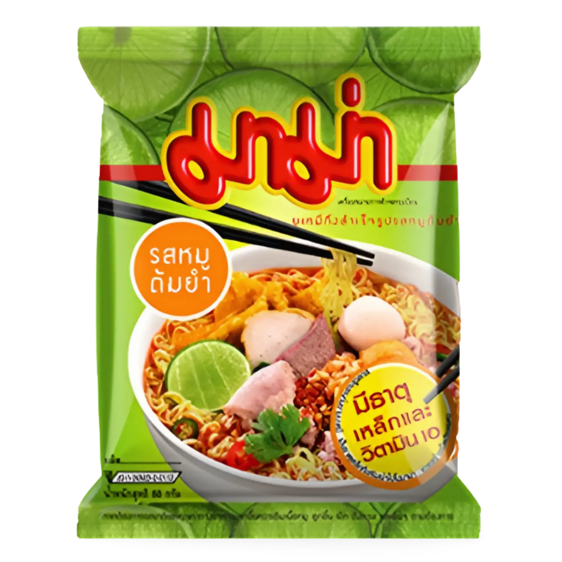 Kjøp MAMA Instant Noodle Tom Yum Pork Flavour, 30x60g (Kartong) på nett - Fodda.no Asiatiske nettbutikk