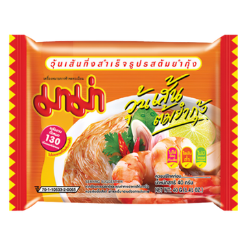 Kjøp MAMA Tom Yam Flavour Instant Bean Vermicelli, 40g på nett - Fodda.no Asiatiske nettbutikk