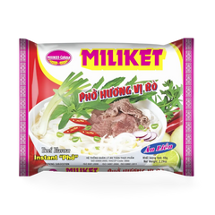 Kjøp MILIKET Beef Flavor Instant Pho, 65g på nett - Fodda.no Asiatiske nettbutikk