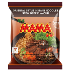 Kjøp Mama Instant Noodle Stew Beef flavour, 60g på nett - Fodda.no Asiatiske nettbutikk