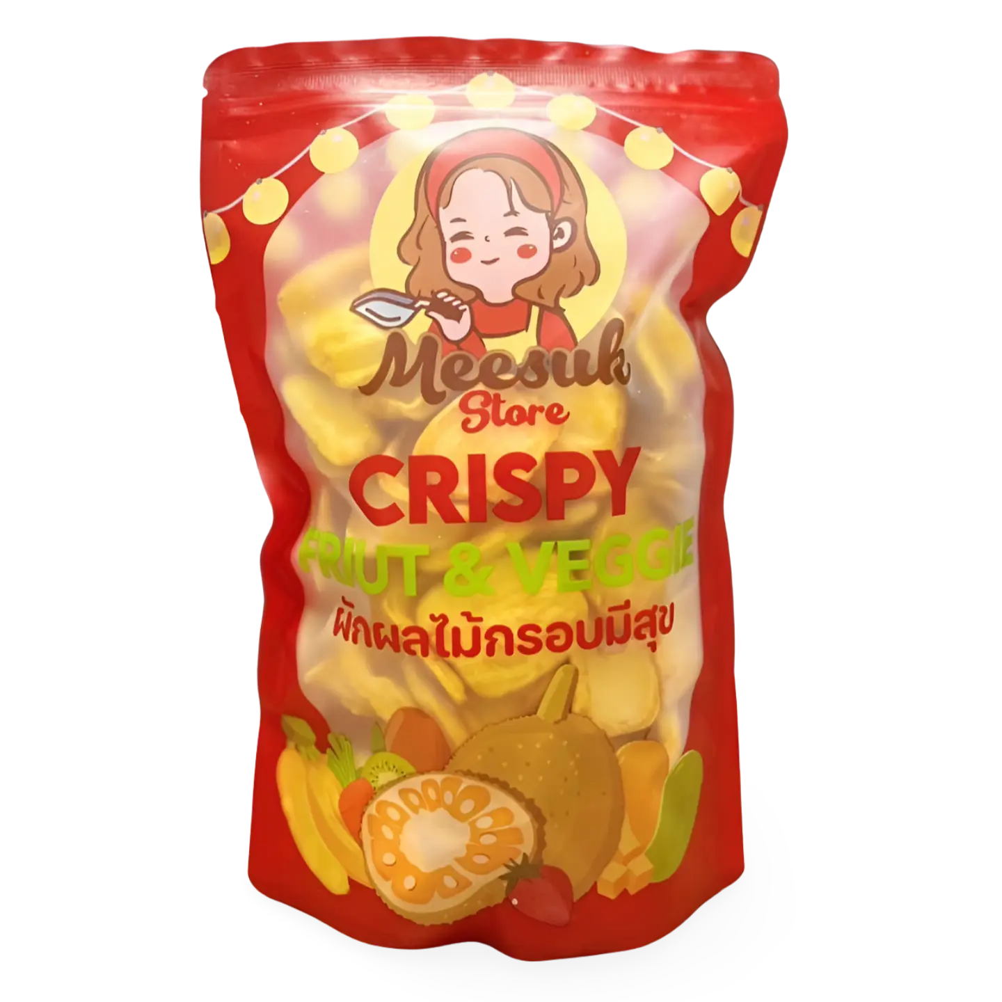 Kjøp Meesuk Crispy Fruit & Veggie Freeze-dried, 140g på nett - Fodda.no Asiatiske nettbutikk