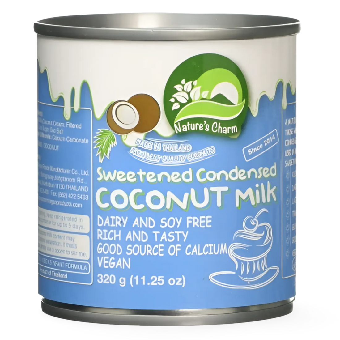Kjøp Nature's Charm Sweetened Coconut Condensed Milk, 320g på nett - Fodda.no Asiatiske nettbutikk