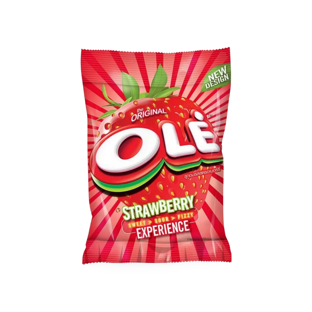 Kjøp Ole Strawberry Flavored Candy 8pcs, 19.6g på nett - Fodda.no Asiatiske nettbutikk