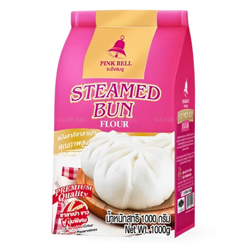 Kjøp PINK BELL Steamed Bun Flour (แป้งซาลาเปา), 1kg på nett - Fodda.no Asiatiske nettbutikk
