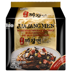 Kjøp Paldo Jjajangmen Chajang Noodle 4-pakker, 800g på nett - Fodda.no Asiatiske nettbutikk