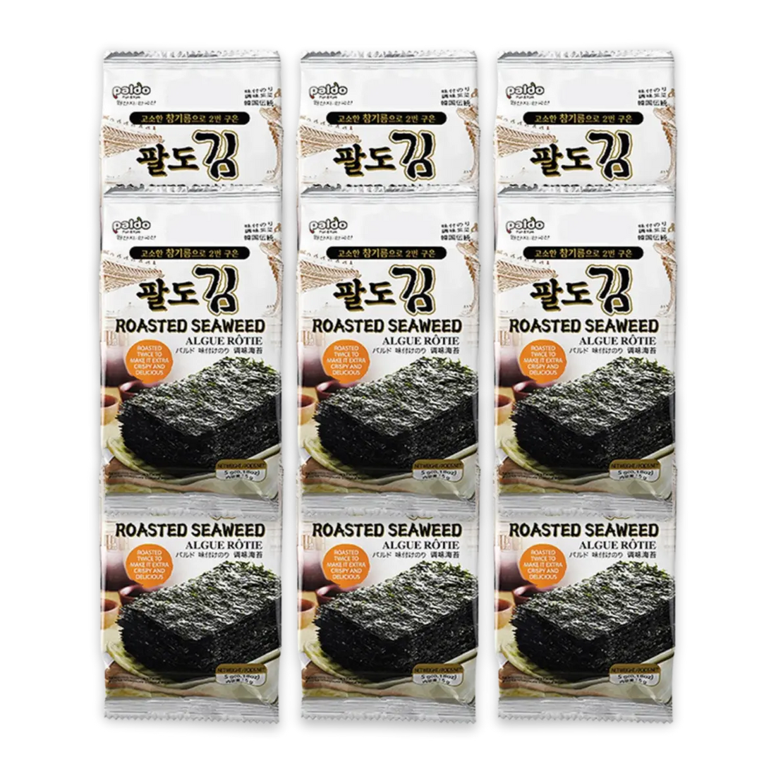 Kjøp Paldo Roasted Seaweed Original Flavour, 9x5g på nett - Fodda.no Asiatiske nettbutikk