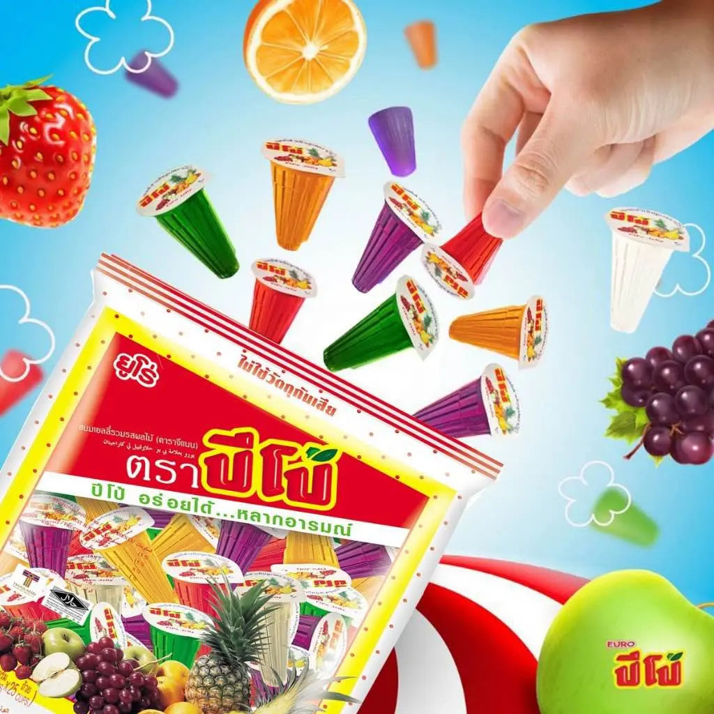 Kjøp Pipo Fruit Juice Jelly Assorted, 587,5g på nett - Fodda.no Asiatiske nettbutikk