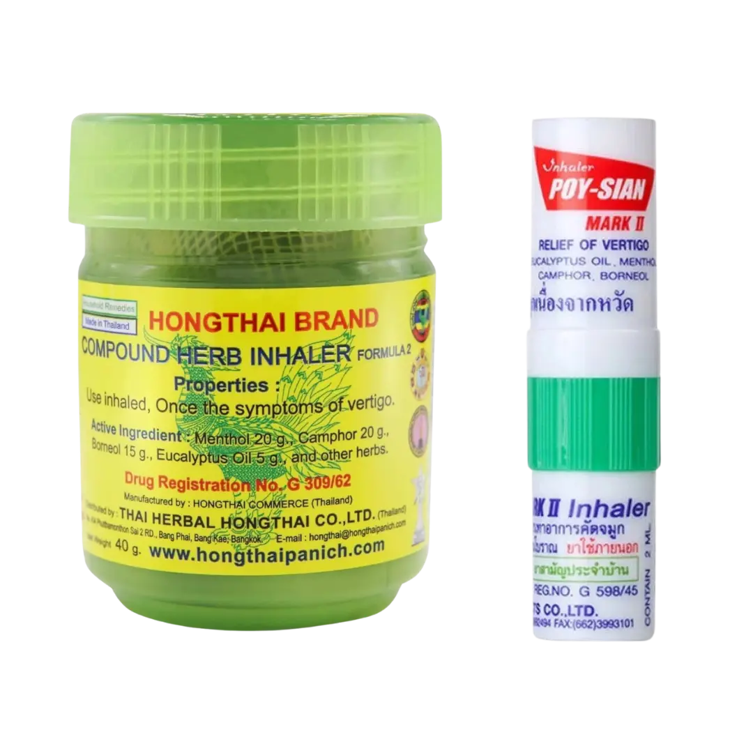 Kjøp Poy-Sian x Hong Thai Nese Inhalator Combo Set på nett - Fodda.no Asiatiske nettbutikk