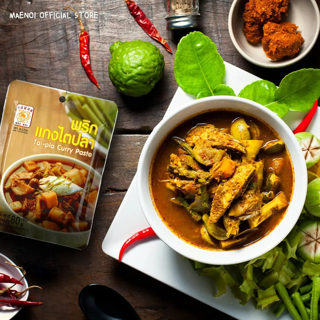 Kjøp Pumpui Southern Thai Tai Pla Curry (Ready to Eat), 120g på nett - Fodda.no Asiatiske nettbutikk