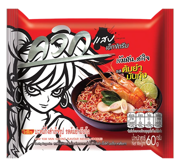 Kjøp Quick Instant Noodles - Tom Yum Mun Goong Flavour, 60g på nett - Fodda.no Asiatiske nettbutikk
