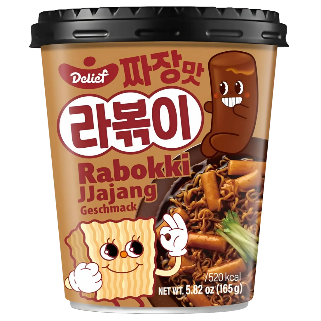 Kjøp Rabokki Jjajang Flavour Cup - Delief, 165g på nett - Fodda.no Asiatiske nettbutikk