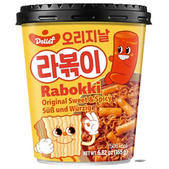 Kjøp Rabokki Original Sweet & Spicy Cup - Delief, 165g på nett - Fodda.no Asiatiske nettbutikk