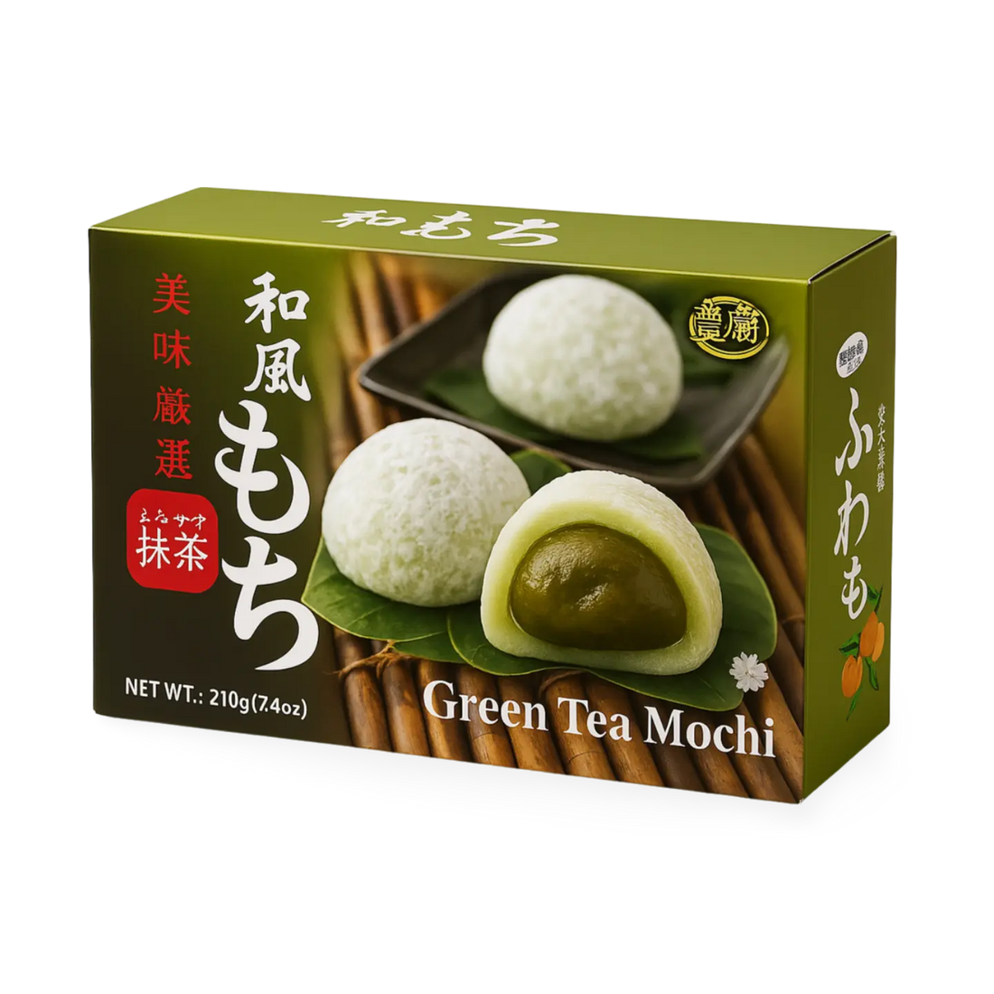 Kjøp Royal Family Green Tea Mochi, 210g på nett - Fodda.no Asiatiske nettbutikk