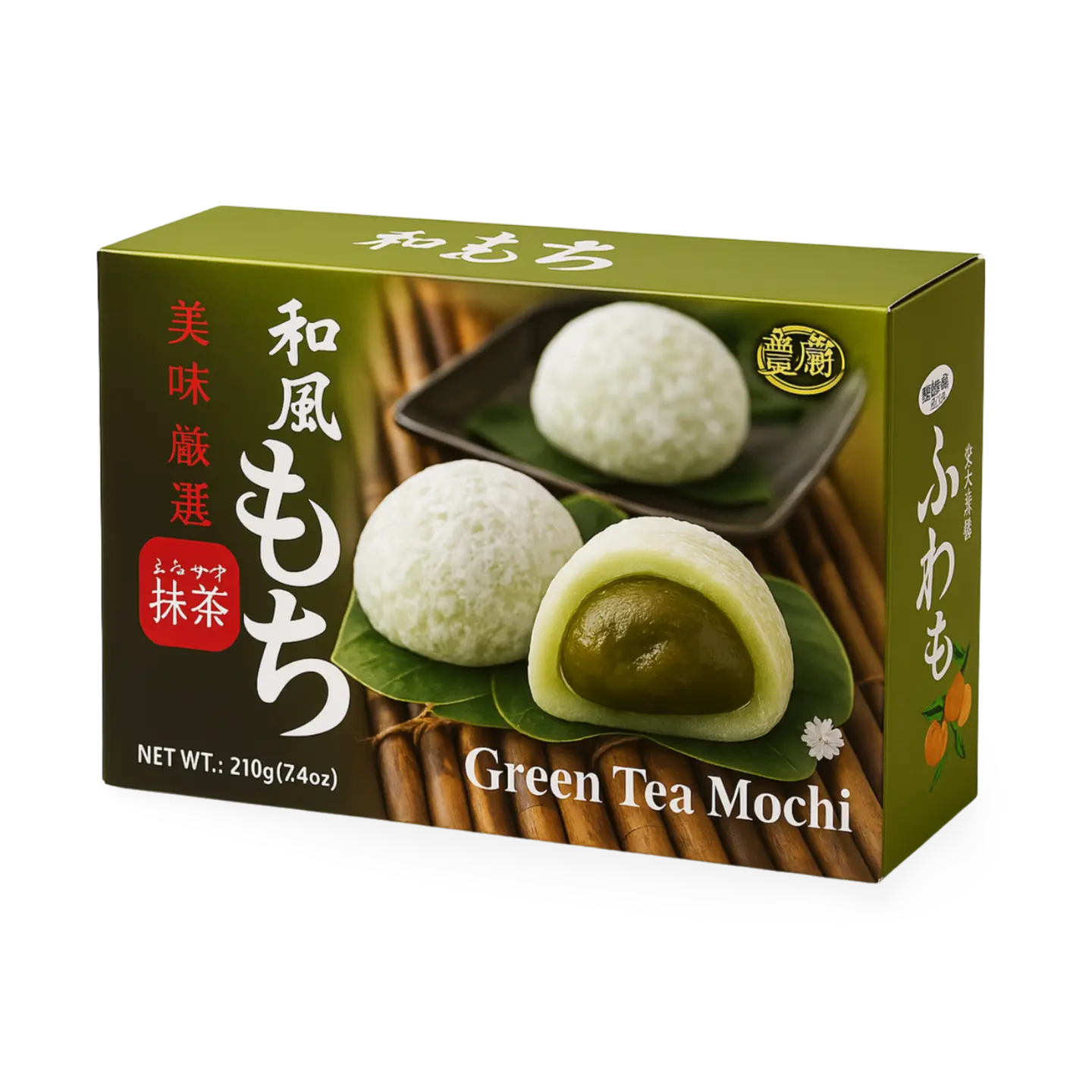 Kjøp Royal Family Green Tea Mochi, 210g på nett - Fodda.no Asiatiske nettbutikk