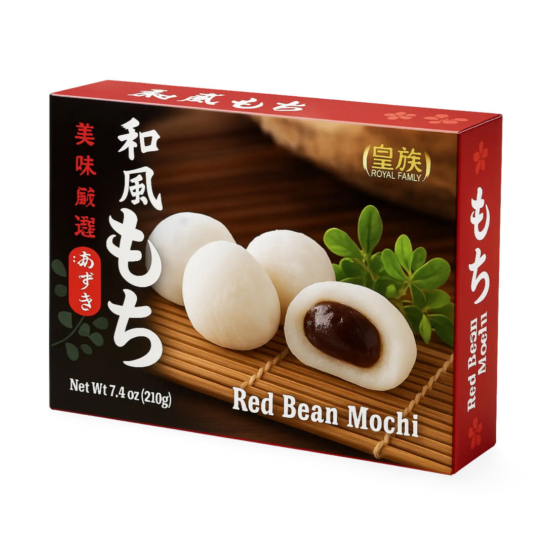 Kjøp Royal Family Red Bean Mochi Cake, 210g på nett - Fodda.no Asiatiske nettbutikk