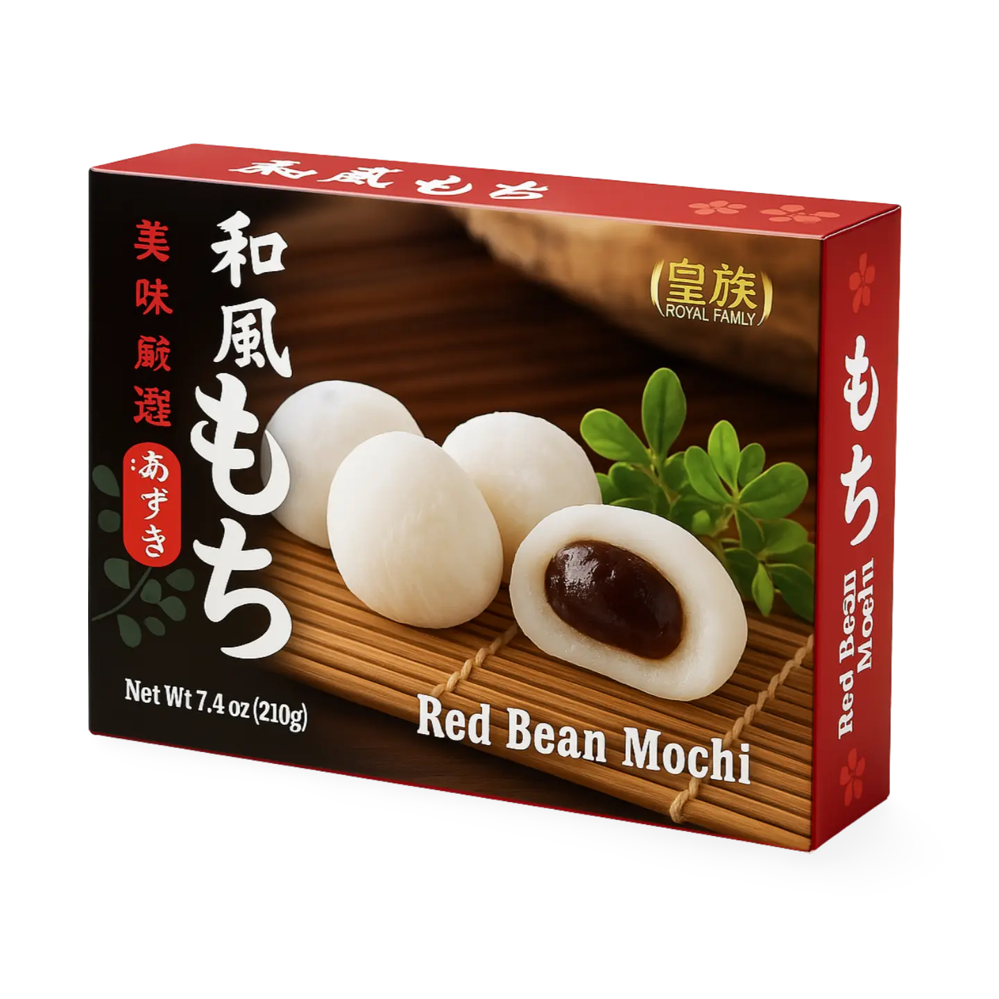 Kjøp Royal Family Red Bean Mochi Cake, 210g på nett - Fodda.no Asiatiske nettbutikk