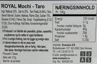 Kjøp Royal Family Taro Mochi Cake, 210g på nett - Fodda.no Asiatiske nettbutikk
