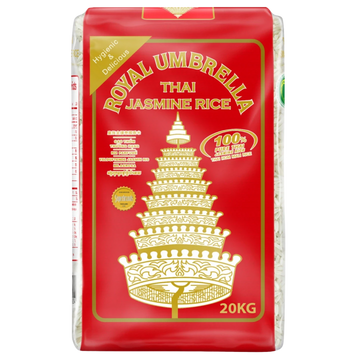Kjøp Royal Umbrella Thai Hom-Mali Jasminris, 20kg på nett - Fodda.no Asiatiske nettbutikk