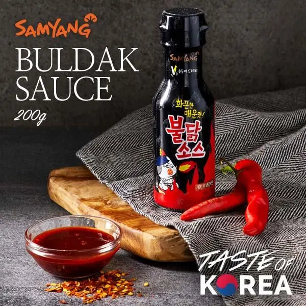 Kjøp Samyang Buldak Combo Original og X2 Hot Chicken Flavour Sauce, 2x200g på nett - Fodda.no Asiatiske nettbutikk