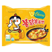 Kjøp Samyang Buldak Hot Chicken Ramen - Cheese Flavour 5-Packs, 700g på nett - Fodda.no Asiatiske nettbutikk